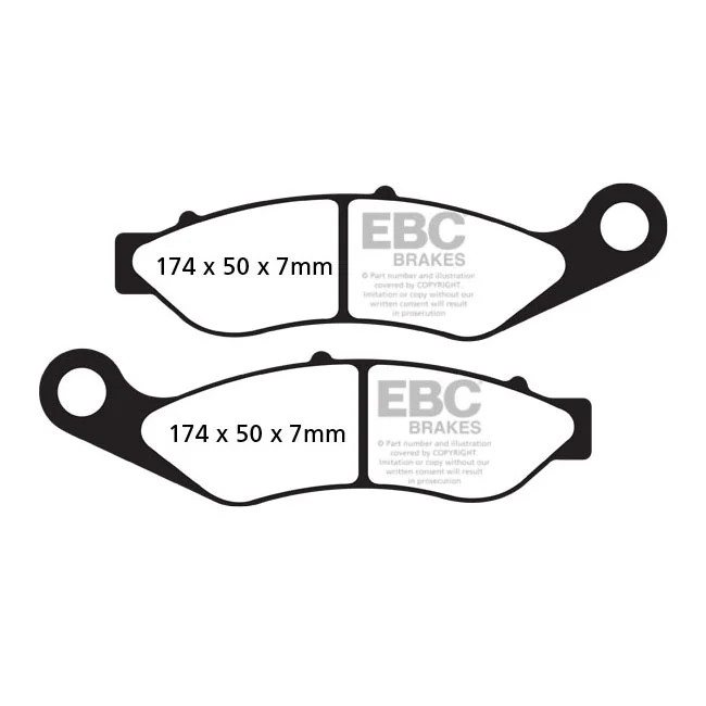 EBC BRAKE PAD FA SER ORGANIC