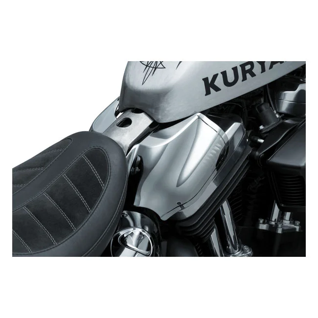 Kuryakyn Saddle shield heat deflectors. smoke