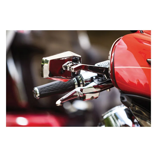 Kuryakyn Hex mirrors. Chrome, ece