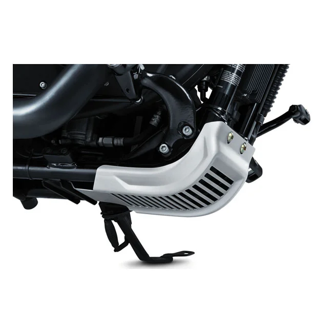 Kuryakyn Dillinger skid plate. satin silver