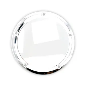 MCS Derby cover, smooth domed. Chrome