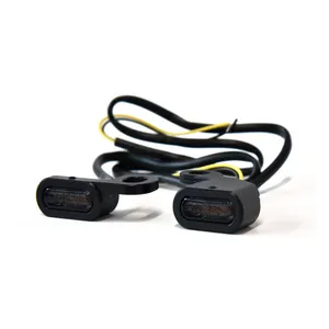 MCS Fastline, below bar LED turn signal set. Black