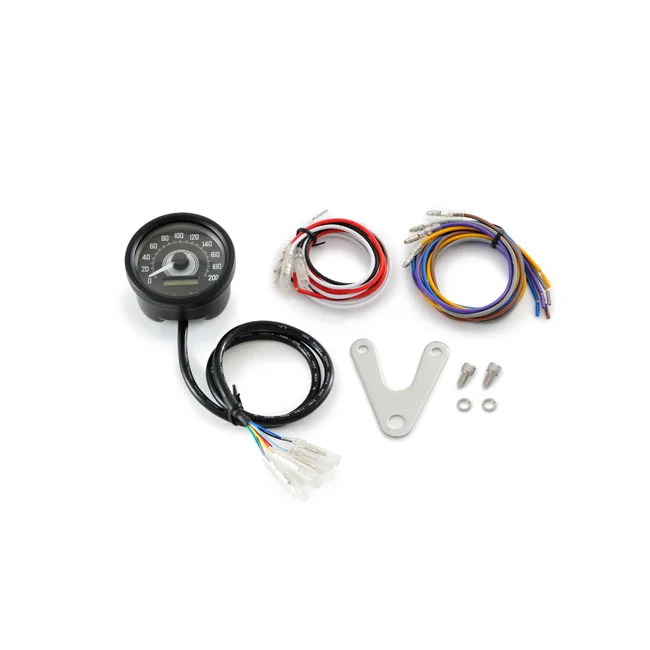 Daytona Velona 60mm speedometer black 200kmh