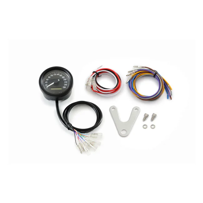 Daytona Velona 60mm speedometer black 260kmh