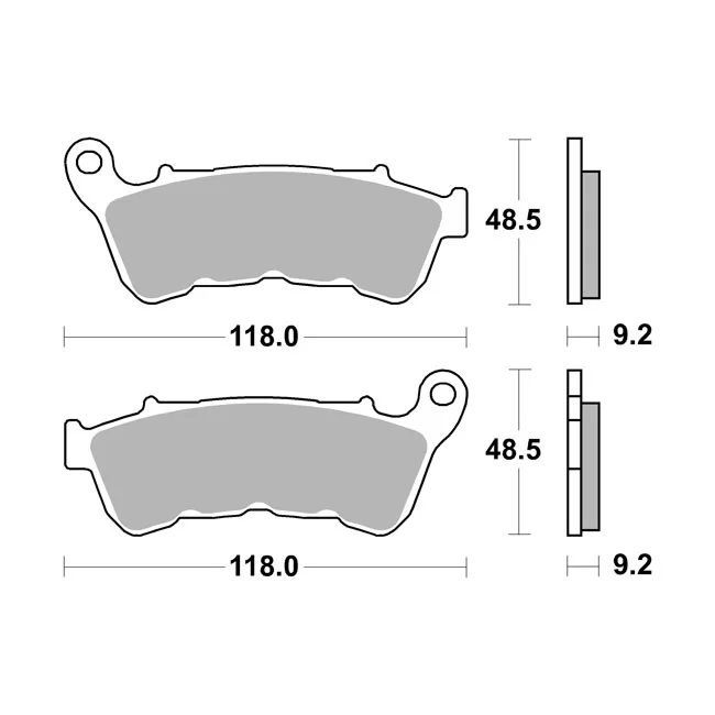 SBS Brake pads. Street Carbon Tech (organic)