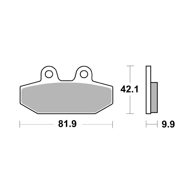 SBS Brake pads. Street Ceramic (organic)