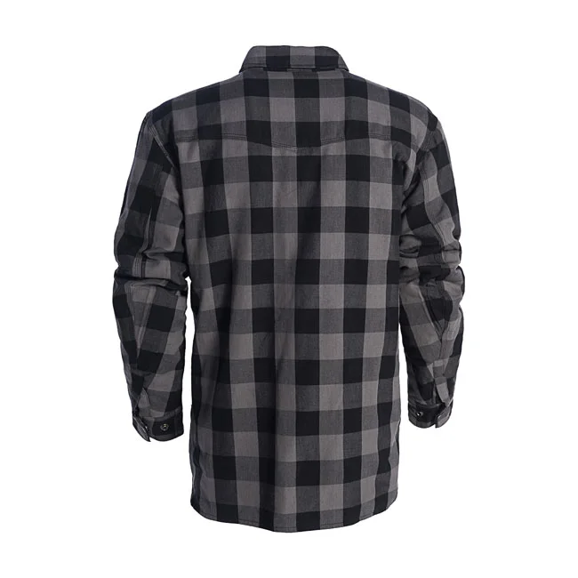 West Coast Choppers WCC Dominator riding flannel shirt grey/black CE appr.