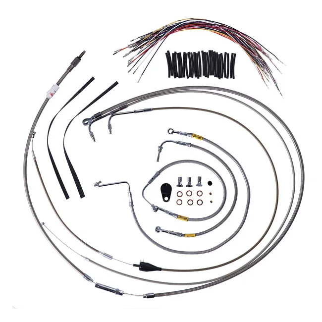 Burly Bagger bar cable/line kit 15"