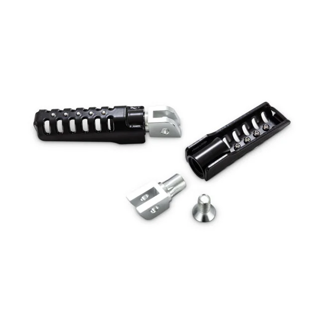 Burly Razorback passenger foot pegs. Black