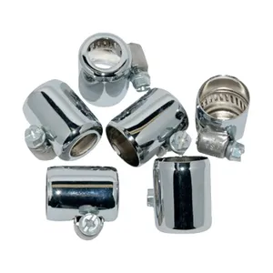 Namz NAMZ, oil line hose clamps. 1/4" to 5/16" ID. Chrome