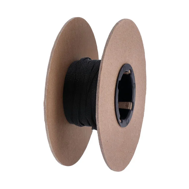 Namz Braided flex sleeving. Black, 1/4" (6.35mm) ID