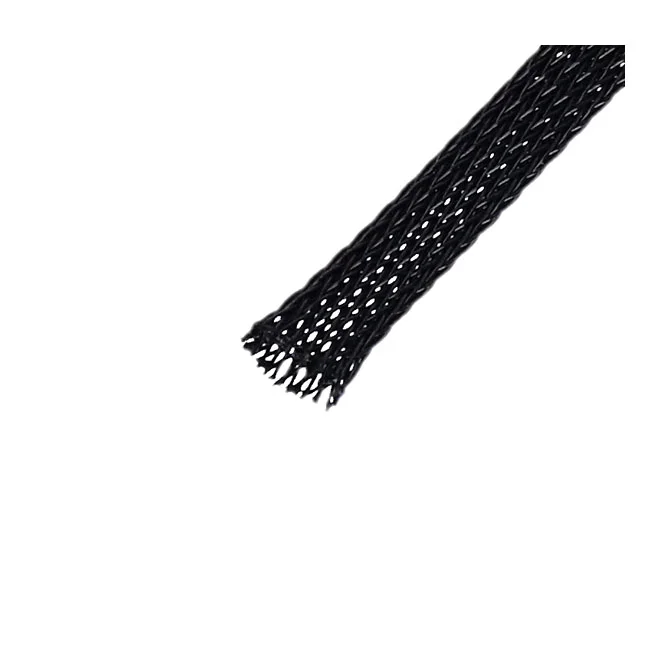 Namz Braided flex sleeving. Black, 1/4" (6.35mm) ID