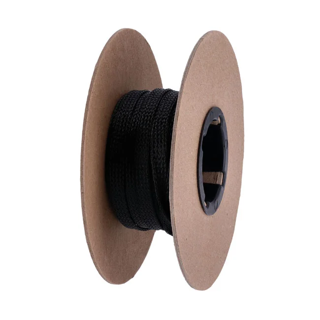 Namz Braided flex sleeving. Black, 3/8" (9.53mm) ID