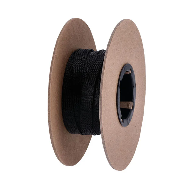Namz Braided flex sleeving. Black, 1/2" (12.7mm) ID
