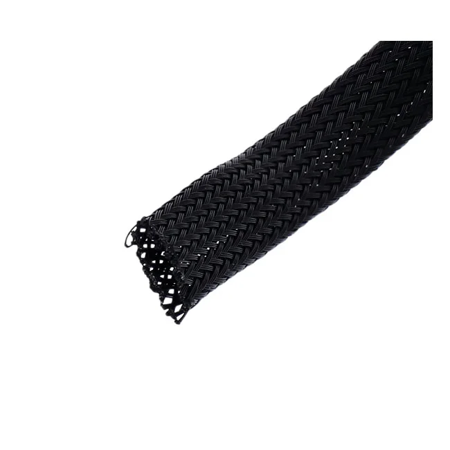 Namz Braided flex sleeving. Black, 1/2" (12.7mm) ID