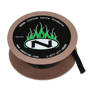 Namz NAMZ, braided flex sleeving. Black, 1/2" (12.7mm) ID