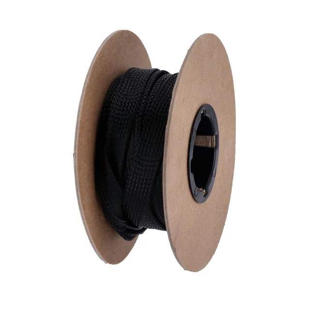 Namz Braided flex sleeving. Black, 3/4" (19mm) ID