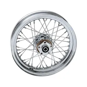 MCS 3.00 x 16 rear wheel 40 spokes chrome