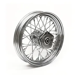MCS 3.00 x 16 rear wheel 40 spokes chrome