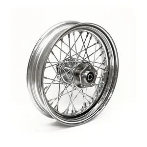 MCS 3.00 x 16 rear wheel 40 spokes chrome