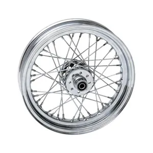 MCS 3.00 x 16 rear wheel 40 spokes chrome