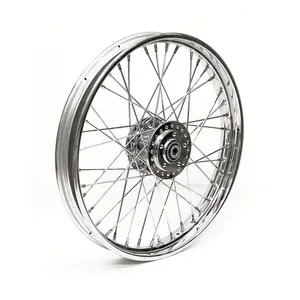 MCS 2.15 x 21 front wheel 40 spokes chrome