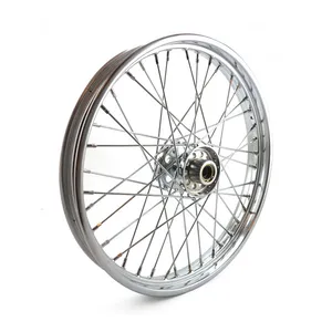MCS 2.15 x 21 front wheel 40 spokes chrome