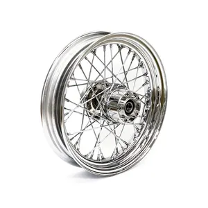 MCS 3.00 x 16 rear wheel 40 spokes chrome