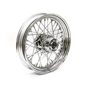 MCS 3.00 x 16 rear wheel 40 spokes chrome