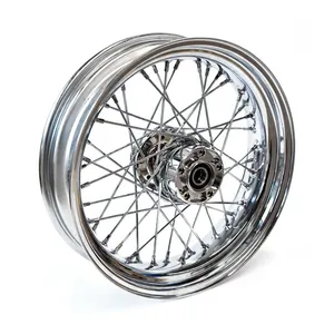 MCS 4.50 x 17 rear wheel 40 spokes chrome