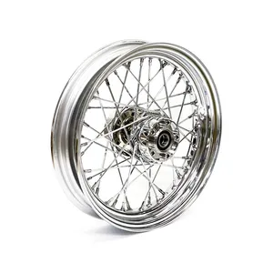 MCS 3.00 x 16 rear wheel 40 spokes chrome