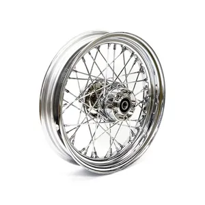 MCS 3.00 x 16 rear wheel 40 spokes chrome