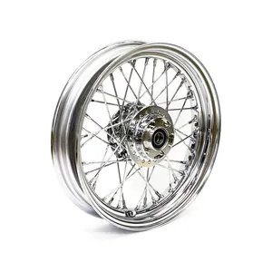 MCS 3.00 x 16 front wheel 40 spokes chrome