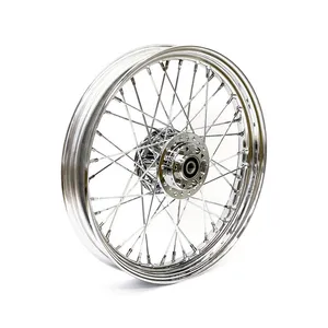 MCS 2.50 x 19 front wheel 40 spokes chrome