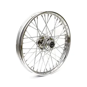 MCS 2.15 x 21 front wheel 40 spokes chrome