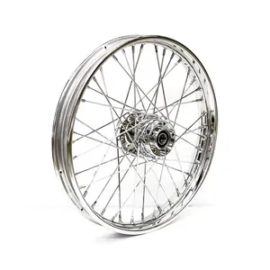 MCS 2.15 x 21 front wheel 40 spokes chrome