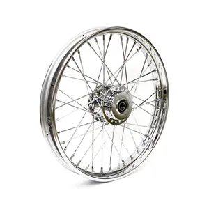 MCS 2.15 x 21 front wheel 40 spokes chrome