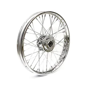 MCS 2.15 x 21 front wheel 40 spokes chrome