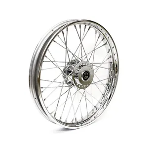 MCS 2.15 x 21 front wheel 40 spokes chrome