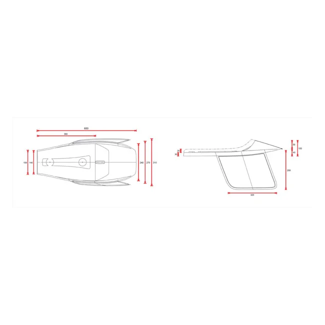 C-Racer Flat Racer SCR4 seat. Dark brown