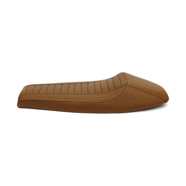 C-Racer Flat Racer SCR4FC seat fully covered. Dark brown