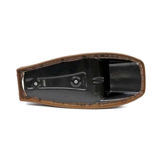 C-Racer Flat Racer SCR4FC seat fully covered. Dark brown