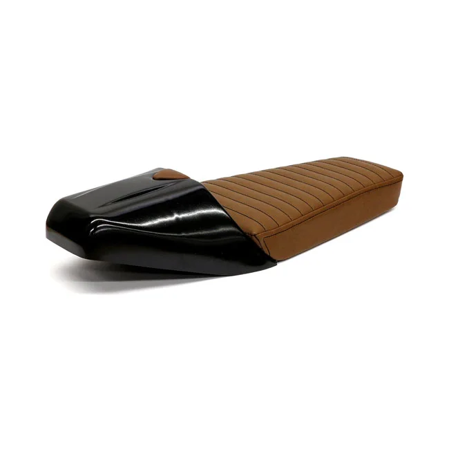C-Racer Late Classic café racer seat. Dark Brown