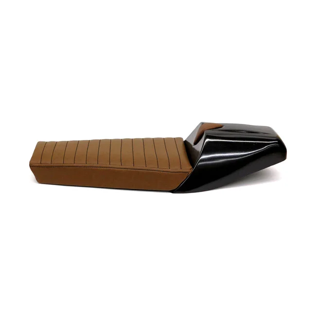 C-Racer Late Classic café racer seat. Dark Brown