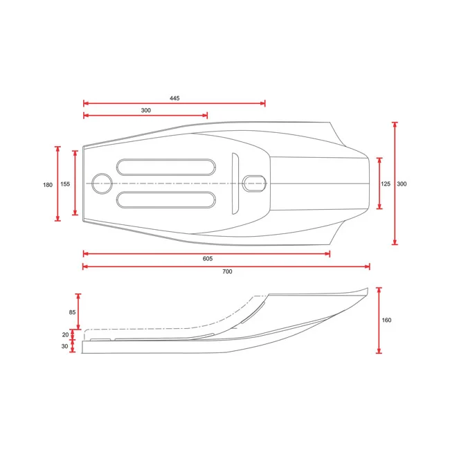 C-Racer Flat Racer SCR14 seat. Black