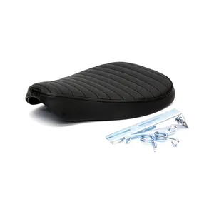 C-Racer C-Racer, Classic bobber solo seat. Large. Black
