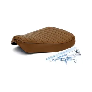 C-Racer C-Racer, Classic bobber solo seat. Large. Dark brown