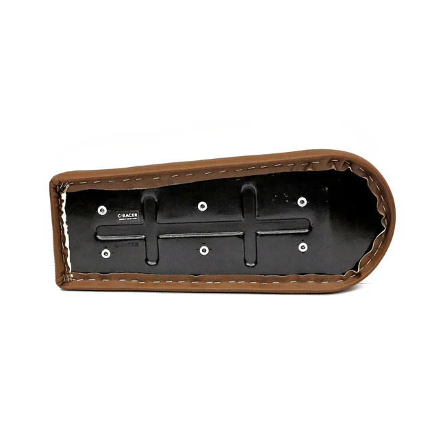 C-Racer Scramsadle scrambler seat. Dark brown