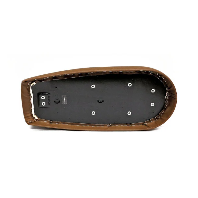 C-Racer Fat Scramsadle scrambler seat. Dark brown