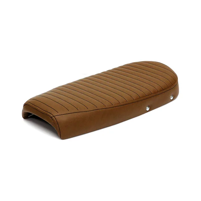 C-Racer Fat Scramsadle scrambler seat. With rack. Brown
